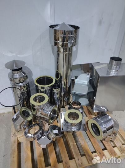 Дымоход 4 м Комплект Диаметр 130х220