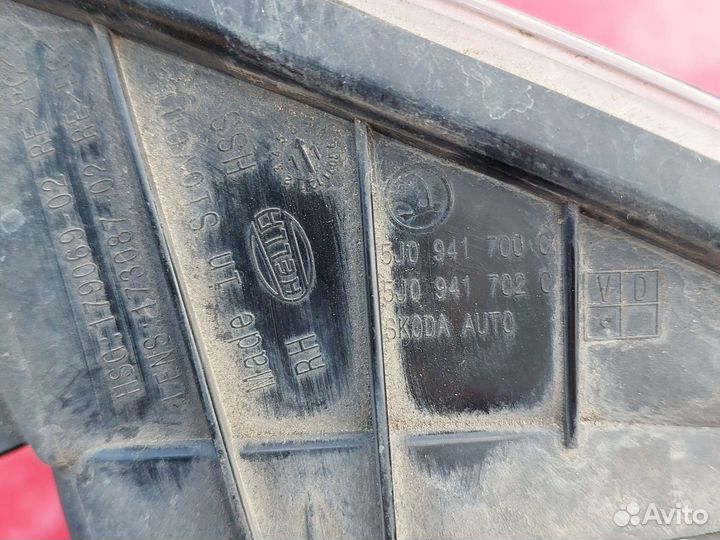 Фара противотуманная Skoda Fabia 2 Monte Carlo vrs