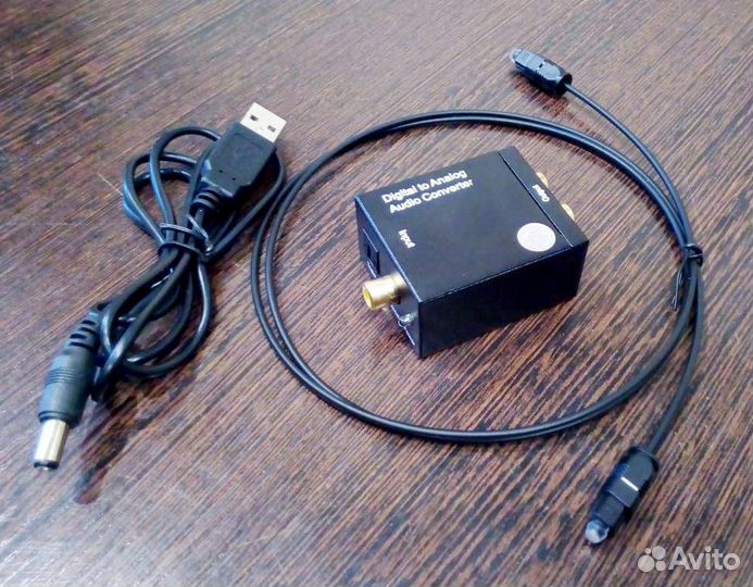 Цифро-аналоговый конвертор DK201 Toslink-2RCA