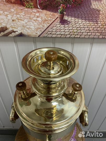 Самовар угольный на дровах 7-8 л Баташев