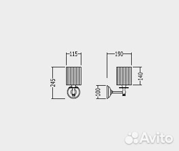 Devon Daisy 2 Светильник настенный dedaisy2CR