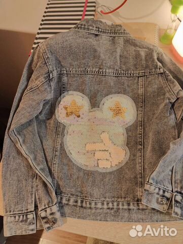 Джинсовая куртка для девочки 140 см
