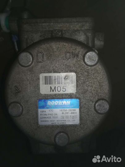 Компрессор кондиционера на Hyundai Tucsson дизель