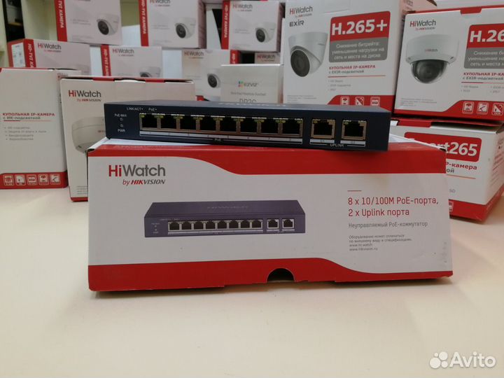 Коммутатор 8-кан DS-S1008P HiWatch