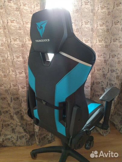 Компьютерное кресло Thunder X3 TC3 голубое