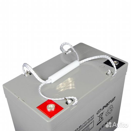 Аккумулятор 12В 55Ач для ибп Энергия Акб 12-55