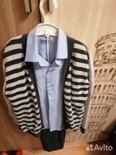 Школьный костюм для мальчика 134 синий