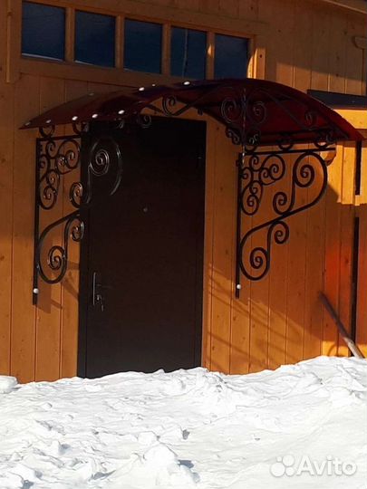 Козырек кованый