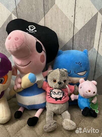 Мягкие игрушки/ свинка пеппа/щенячий патруль