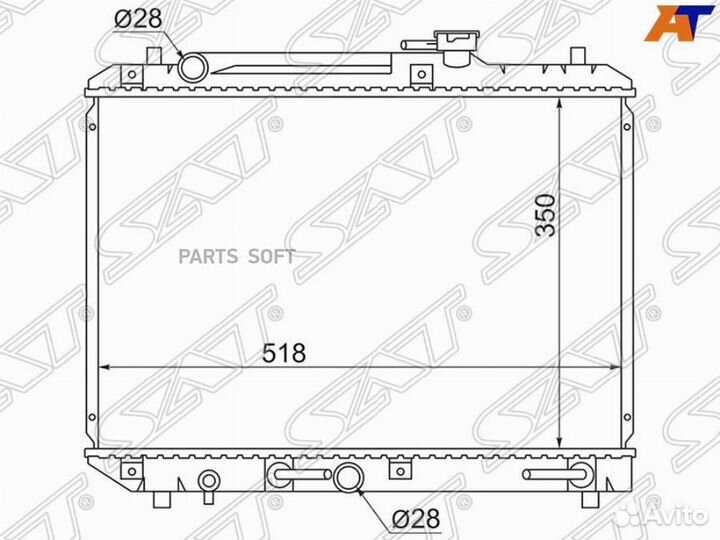 Радиатор охлаждения Сузуки Балено 95-98
