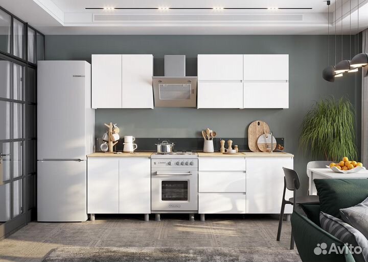 Кухня со столешницей готовый вариант