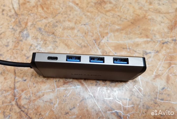 Hub Хаб Vention tgdhb RJ45/3xUSB 3.0/PD