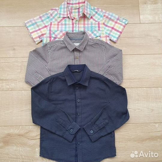 Рубашки для мальчика 104-110, 116-122