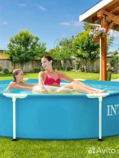 Бассейн Intex Metal Frame Pool 244x51 см