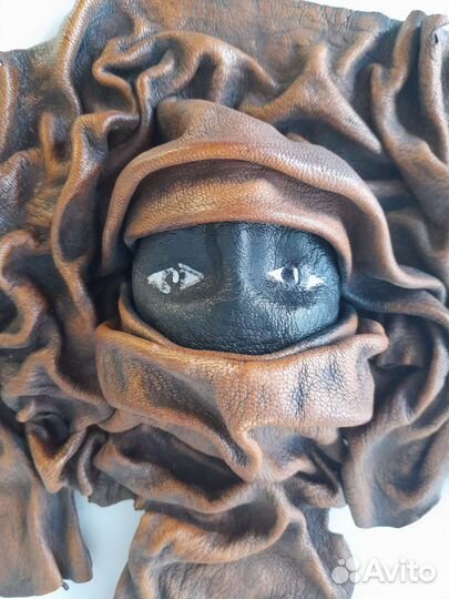 Маска коллекционная бедуин из верблюжей кожи