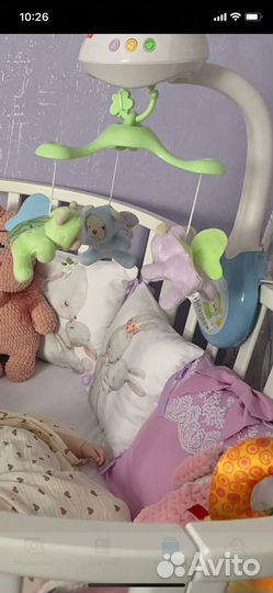 Мобиль в кроватку с проектором музыкальный
