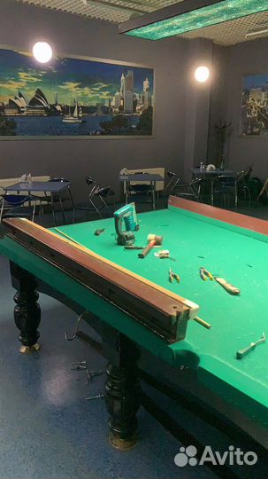 Сборка и перетяжка бильярдных столов