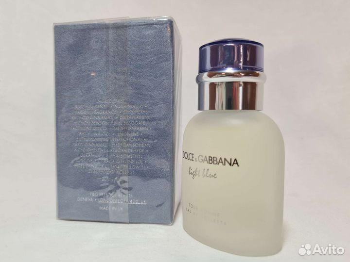 Туалетная вода D&G light blue pour homme 40 ml