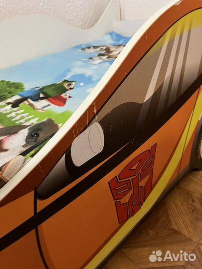 Детская кровать от 3 лет машинка