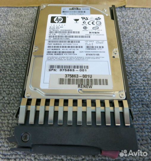 Жесткий диск HP 36Gb SAS DG036A9BB6