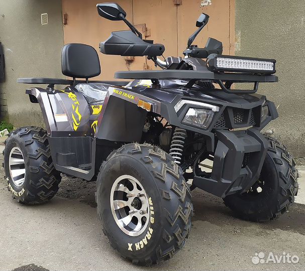 Квадроцикл Motoland Wild Track X 200 черный