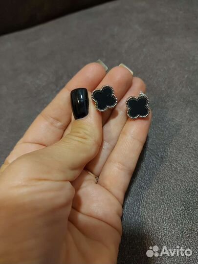 Серьги клевер