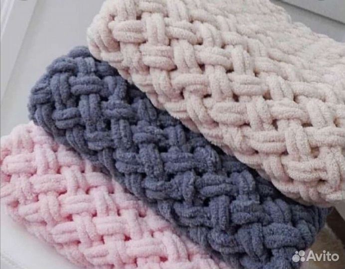 Плед из alize puffy