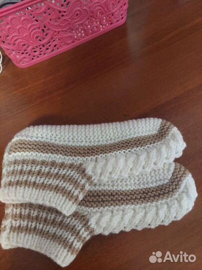 Вязанные следки женские