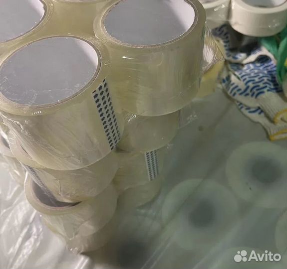 Скотч прозрачный широкий 55 метров 40 мкм