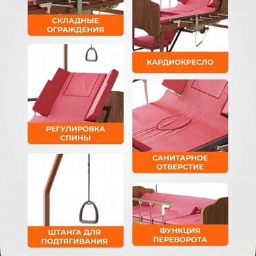 Кровать медицинская механическая