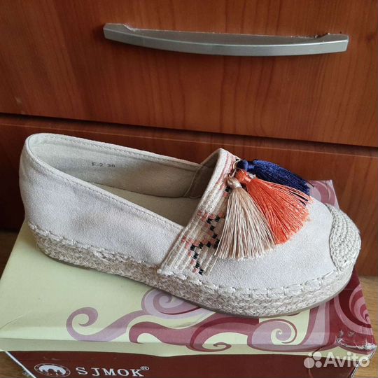 Мокасины женские 36 размер новые