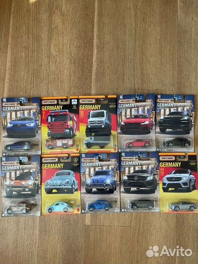 Matchbox машинки