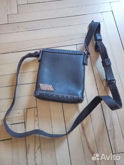 Мини сумка через плечо, натуральная кожа