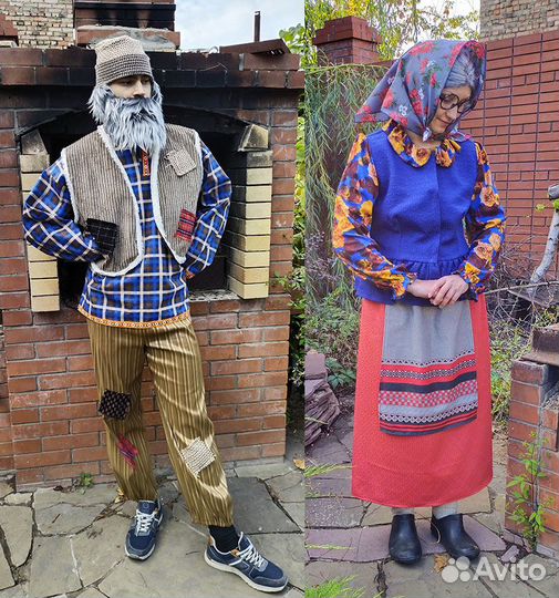 Костюм профессора, бабки, дедки, собаки