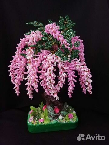 Глициния из бисера