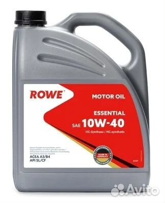 Rowe Essential 10w40 (4л) Бесплатная замена