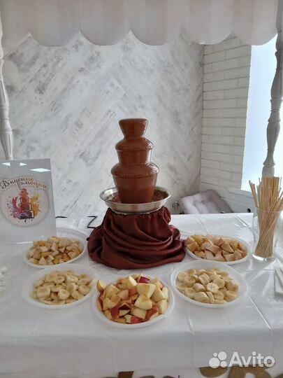 Шоколадный фонтан в аренду или с обслуживанием