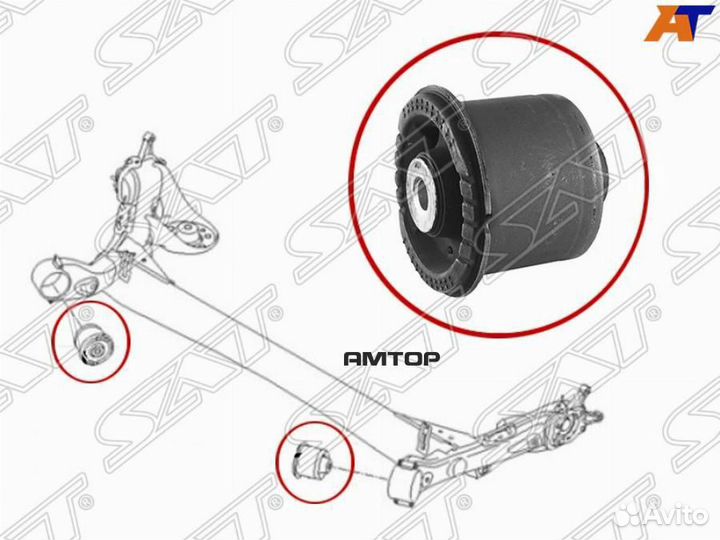 SAT ST-55160-1R000 Сайлентблок задней балки hyunda