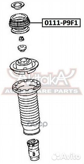 Опора амортизатора 0111-P9F1 asva
