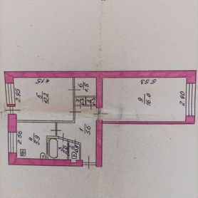 2-к. квартира, 44,7 м², 2/5 эт.