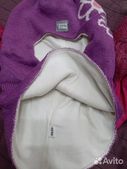 Шапка шлем варежки перчатки