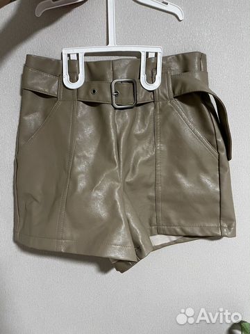 Женские шорты экокожа