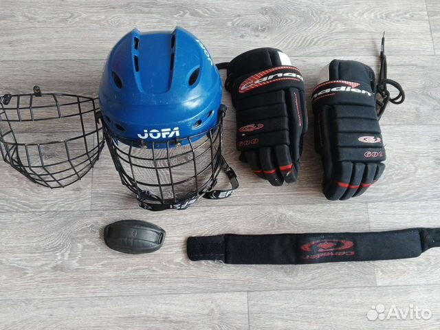 Хоккейная каска, сетка, защита для шеи, краги11