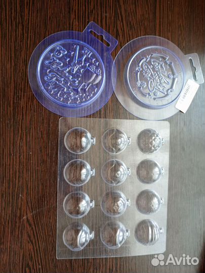 Пластиковые формы для шоколада, мыла