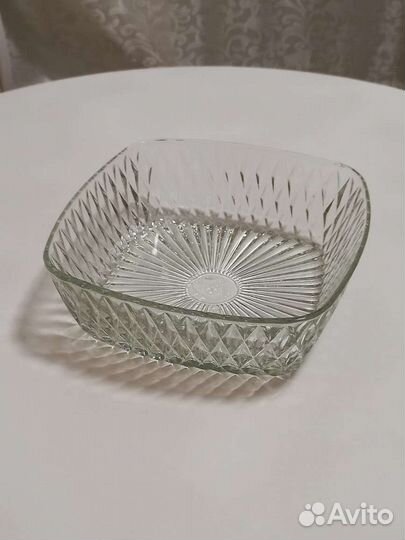 Салатник хрустальный. Винтаж. СССР