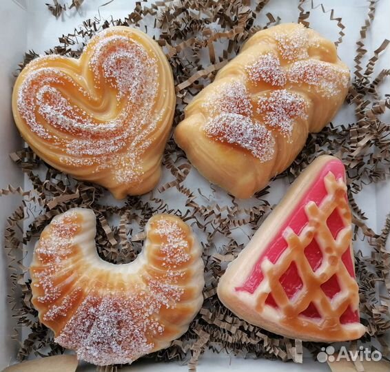 Мыло ручной работы плюшка