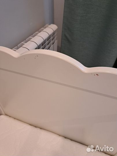 Детская кроватка IKEA хенсвик+матрас Plitex 12060