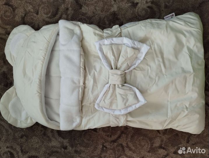 Конверт на выписку для девочки демисезонный