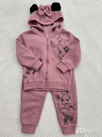 Теплый костюм для девочки hm 92 104 110