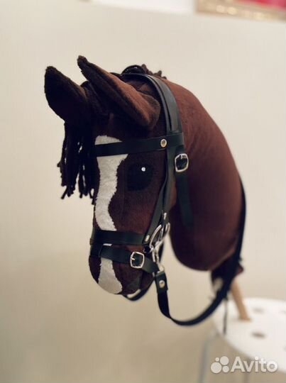 Хоббихорс/лошадка на палке с уздечкой